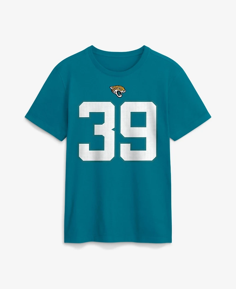 Nike Men's Jacksonville Jaguars Cam Little Name & Number Screen-Print Graphic Crewneck Short-Sleeve T-Shirt