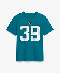 Nike Men's Jacksonville Jaguars Cam Little Name & Number Screen-Print Graphic Crewneck Short-Sleeve T-Shirt