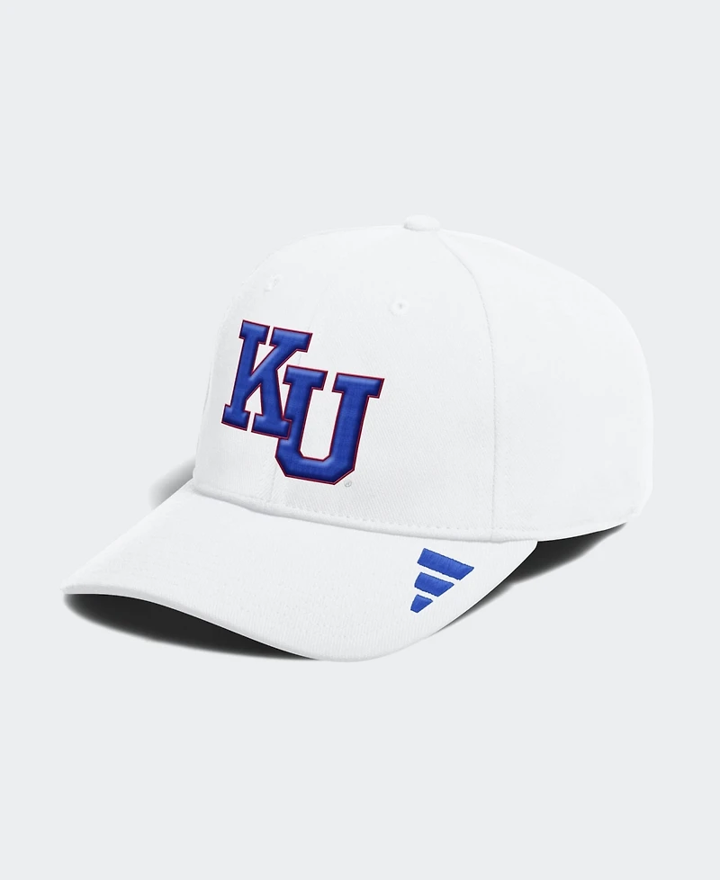 adidas Kansas Jayhawks Structured Embroidered Stretch Baseball Cap