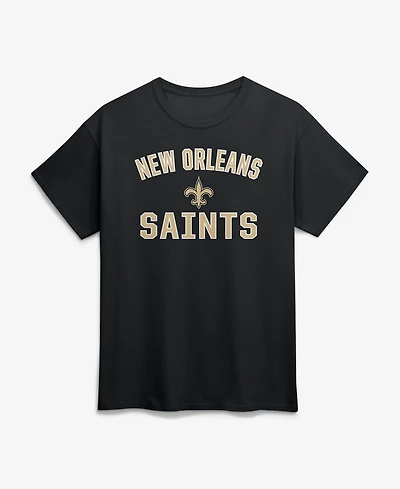 Logo Athletic Men's New Orleans Saints Arch Victory Crewneck T-Shirt