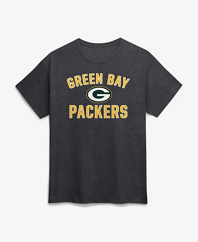 Logo Athletic Men's Green Bay Packers Victory Arch Crewneck Classic-Fit Cotton T-Shirt