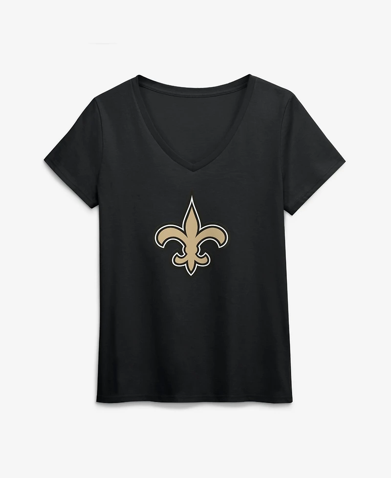 Logo Athletic Women's New Orleans Saints V-Neck T-Shirt