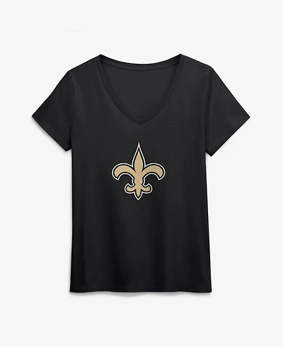 Logo Athletic Women's New Orleans Saints V-Neck T-Shirt