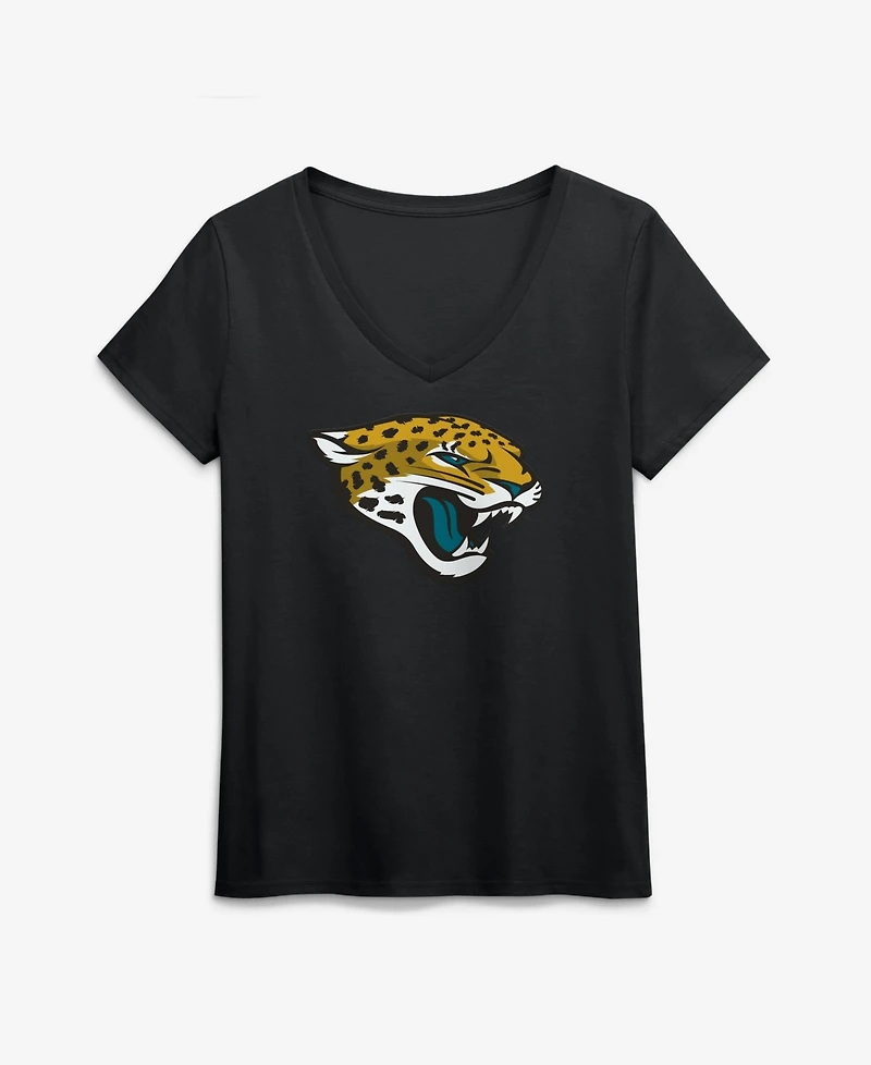 Logo Athletic Women's Jacksonville Jaguars V-Neck Short-Sleeve T-Shirt