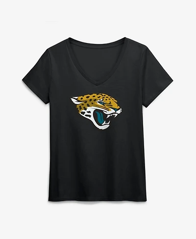 Logo Athletic Women's Jacksonville Jaguars V-Neck Short-Sleeve T-Shirt