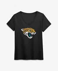 Logo Athletic Women's Jacksonville Jaguars V-Neck Short-Sleeve T-Shirt