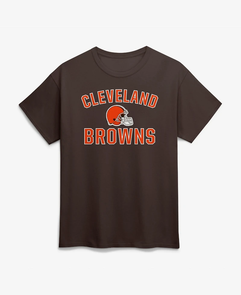 Logo Athletic Men's Cleveland Browns Arch Victory Short-Sleeve Crewneck Graphic T-Shirt