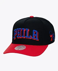 Mitchell & Ness Men's Philadelphia 76ers Legendary Away Pro-Pinch Adjustable Baseball Cap