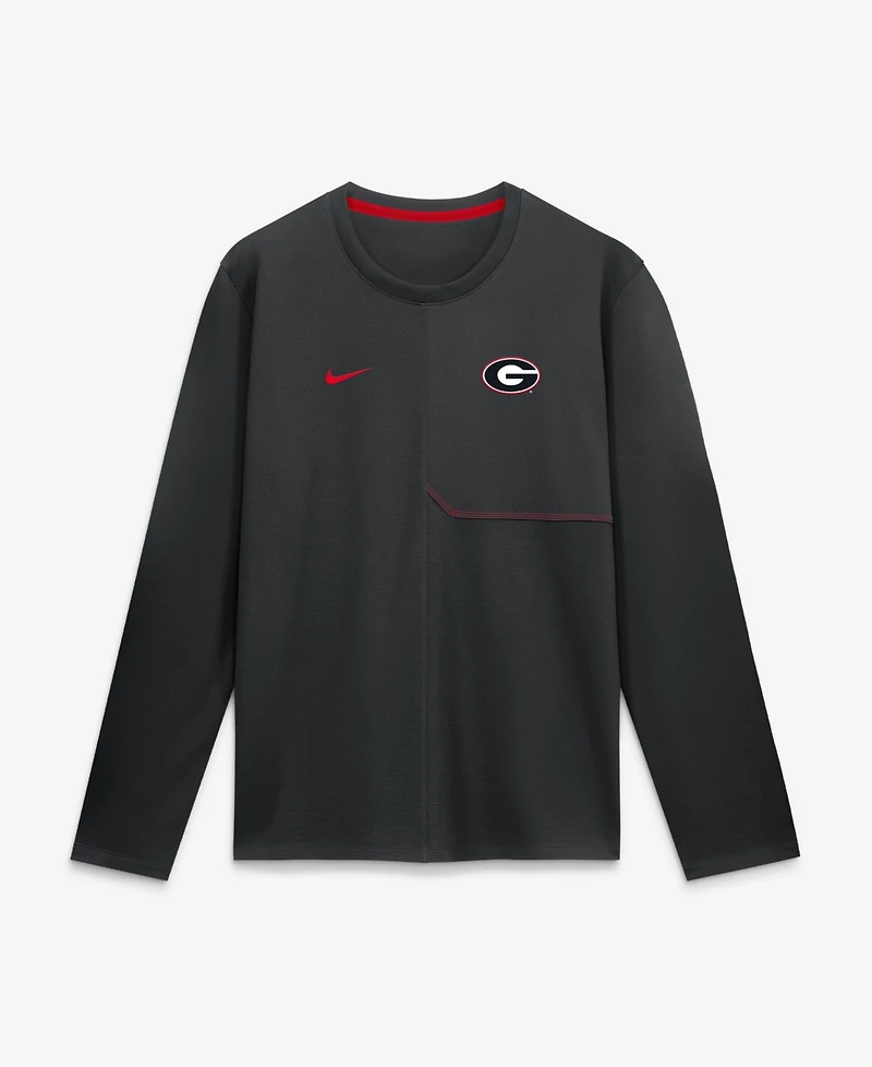Nike Men's Georgia Bulldogs 2026 Sideline Coach Long Sleeve T-Shirt