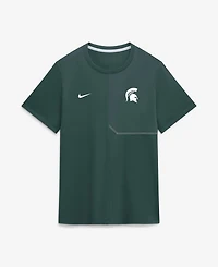 Nike Men's Michigan State Spartans Sideline Coach Mesh-Paneling T-Shirt