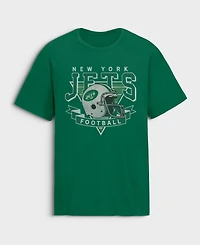 Fanatics Men's New York Jets Old Fashion Rushing Legacy Retro Crewneck T-Shirt
