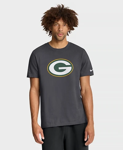 Nike Men's Green Bay Packers Logo Essential Crewneck Short-Sleeve T-Shirt