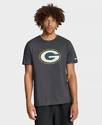 Nike Men's Green Bay Packers Logo Essential Crewneck Short-Sleeve T-Shirt