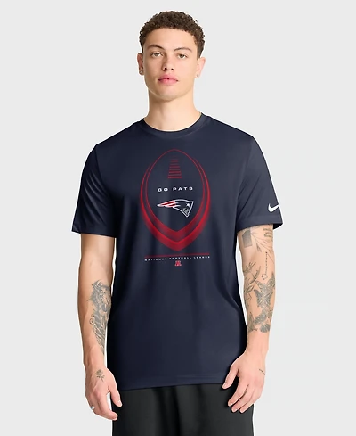 Nike Men's New England Patriots Legend Icon Screen-Print Graphics T-Shirt