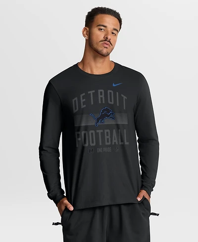 Nike Men's Detroit Lions Always Prepared Essential Classic-Fit Long-Sleeve T-Shirt