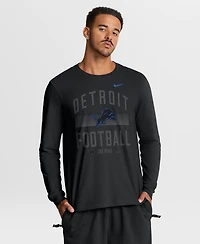 Nike Men's Detroit Lions Always Prepared Essential Classic-Fit Long-Sleeve T-Shirt