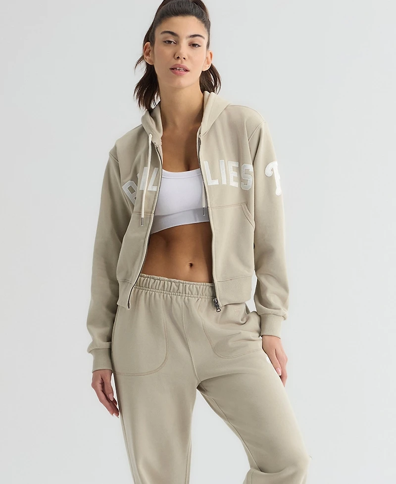 Fanatics Women's Philadelphia Phillies Iconic High-Rise Tapered Track Pants