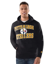 Starter Men's 2-Piece Pittsburgh Steelers Graphic Hoodie and Cuffed Knit Hat Set