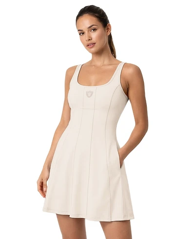 Starter Women's Las Vegas Raiders Mini Scoop Neck Fit & Flare Dress