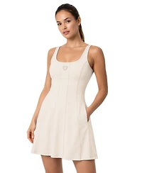 Starter Women's Las Vegas Raiders Mini Scoop Neck Fit & Flare Dress