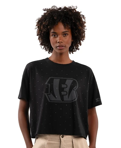 Starter Women's Cincinnati Bengals Cropped Boxy T-Shirt