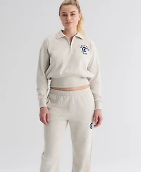 Fanatics Women's Chicago Cubs Iconic High-Rise Tapered-Leg Track Pants