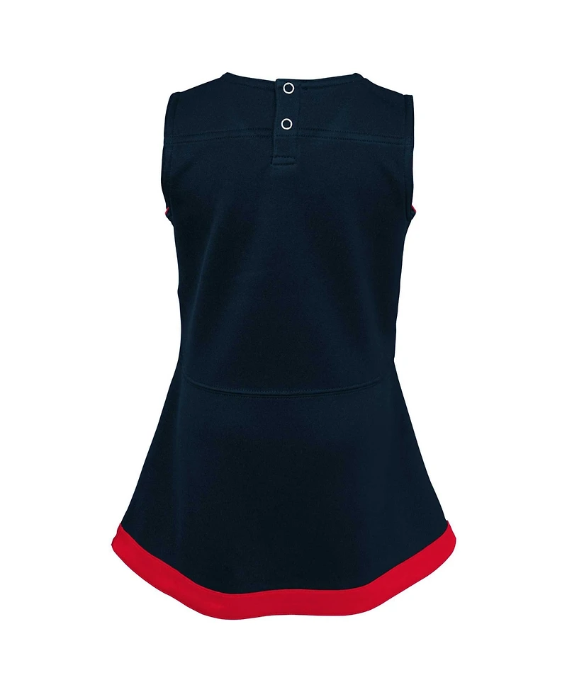 Outerstuff Girls Toddler Navy Houston Texans Cheer Captain Dress