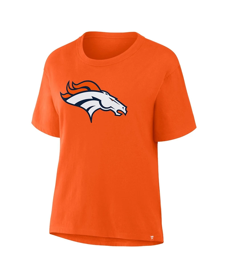 Fanatics Women's Denver Broncos Essential Legacy Relaxed-Fit Screen-Print Graphics T-Shirt