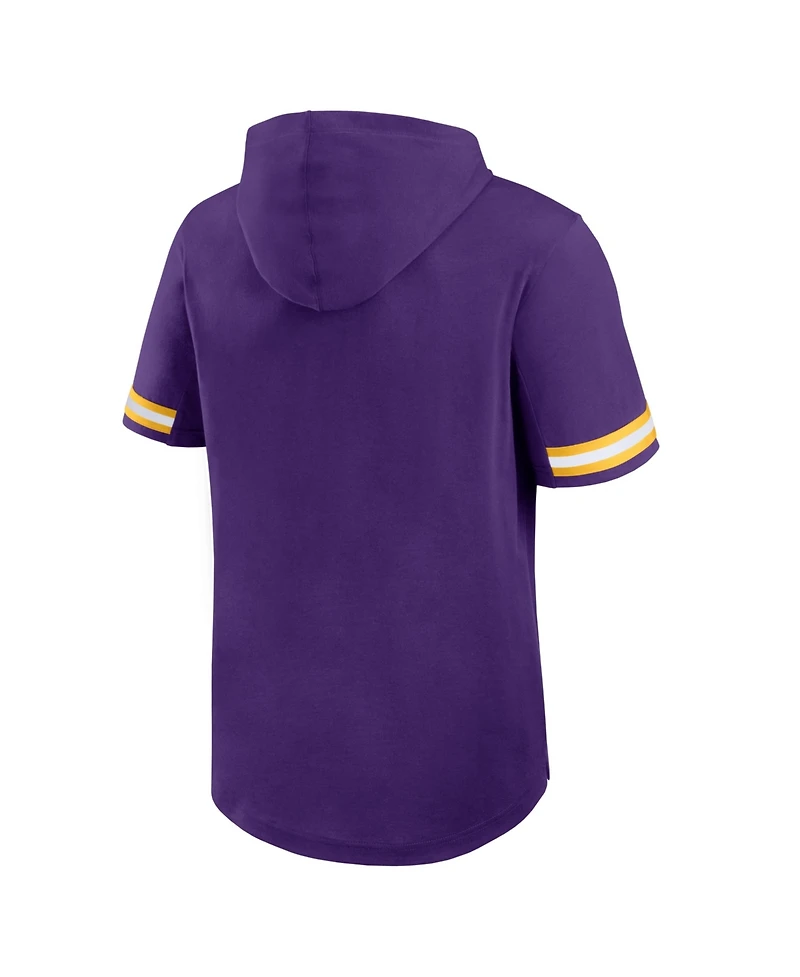 Fanatics Men's Minnesota Vikings Optimal Play Short-Sleeve Classic-Fit Hoodie