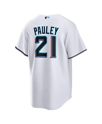 Nike Men's Graham Pauley Miami Marlins Home V-Neck Replica Jersey