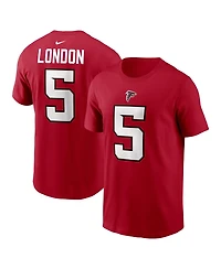 Nike Men's Atlanta Falcons Drake London Name & Number Short-Sleeve Crewneck T-Shirt