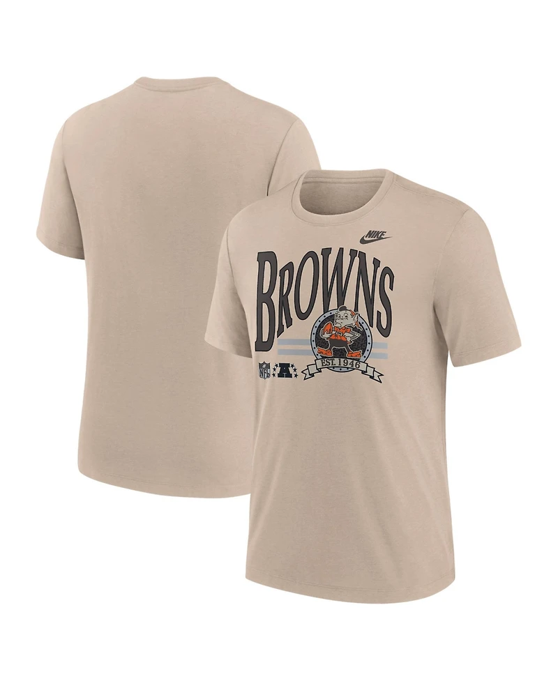 Nike Men's Cleveland Browns Rewind Tri-Blend Retro T-Shirt