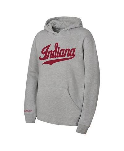 Mitchell & Ness Boys' and Girls' Indiana Hoosiers Throwback Wordmark Fleece-Lined Hoodie
