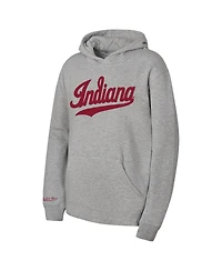 Mitchell & Ness Boys' and Girls' Indiana Hoosiers Throwback Wordmark Fleece-Lined Hoodie