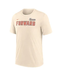 Nike Men's Milwaukee Brewers City Connect Tri-Blend Screen-Print T-Shirt