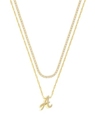 Unwritten Cubic Zirconia Initial Pendant Necklace Set