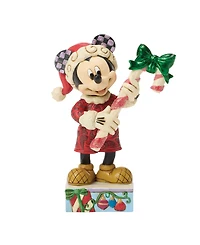 Jim Shore Disney Traditions Mickey with Candy Cane Figurine
