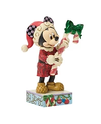 Jim Shore Disney Traditions Mickey with Candy Cane Figurine