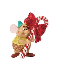 Jim Shore Disney Cinderella Gus Gus Candy Cane Mini Figurine