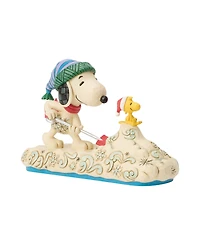 Jim Shore Peanuts Snoopy Shoveling Snow Figurine
