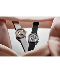 Stuhrling Women's Legacy Leather , Silver-Tone Dial