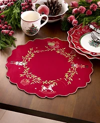 Villeroy & Boch Keepsake Ornaments Embroidered Placemats, Set of 4