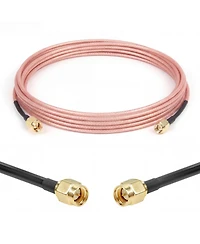 Lofree 50 Ohm RG316 Flexible Coaxial Antenna Extension Cable for WiFi Routers, Gps, and Sdr