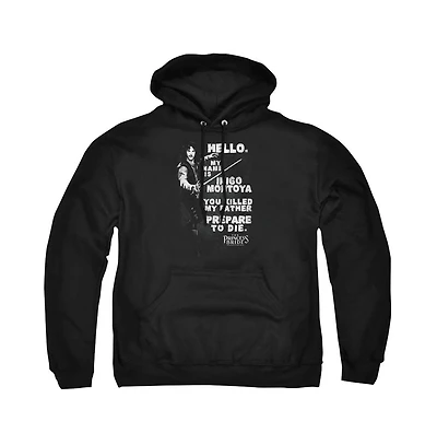 Princess Bride Men's Hello Again Pullover Graphic Kangaroo Pocket Hoodie