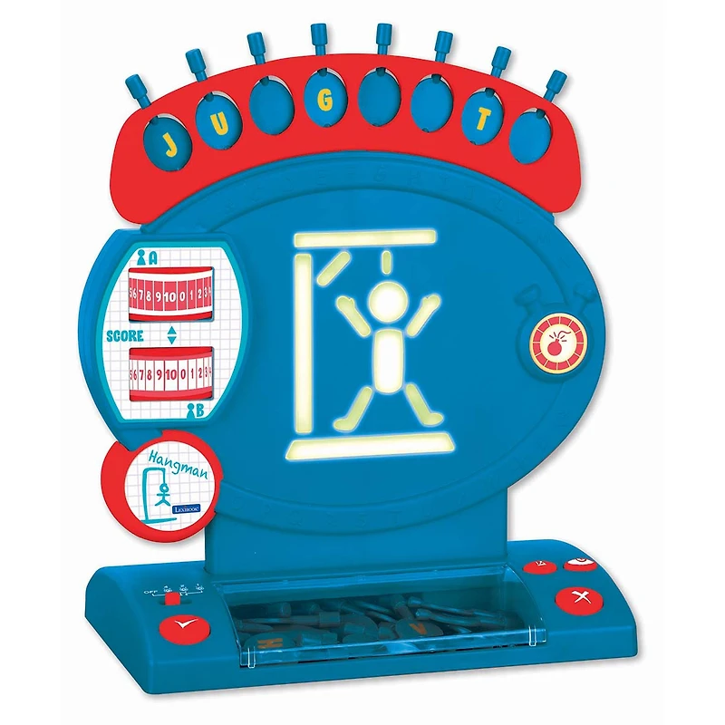 Lexibook Electronic Hangman Game with Light and Sound Effects, Ages 8+