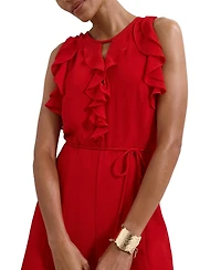 Phase Eight Women's Front Wide Leg Jumpsuit Cinched Waist