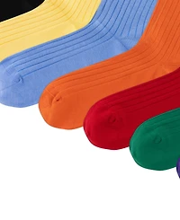 Polo Ralph Lauren Men's Egyptian Cotton-Blend Ribbed Crew Socks, 12-Pair
