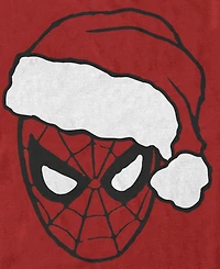 Fifth Sun Men's Christmas Spidey Graphic T-Shirt