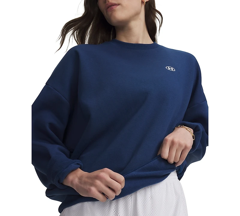 Under Armour Women's Rival Fleece Oversized Crewneck Sweatshirt
