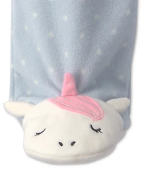 Carter's Baby Girls' Unicorn Footed 2-Way Zip Pajamas